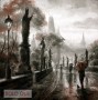 Original oil on canvas - Atmosphere - Cloud - Art - Atmospheric Phenomenon - Painting - Morning - Sky - Wood - City - Landscape - Visual Arts - Darkness - Illustration - Road - Reflection -Monochrome - History - Shadow